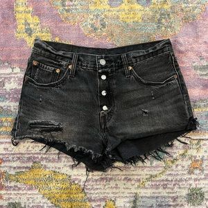 Vintage black Levi shorts